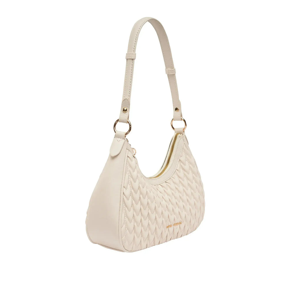 Maddie Ace White Shoulder Bag - Lino Perros