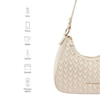 Maddie Ace White Shoulder Bag - Lino Perros