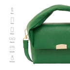 Maddie Art Green Satchel Bag - Lino Perros