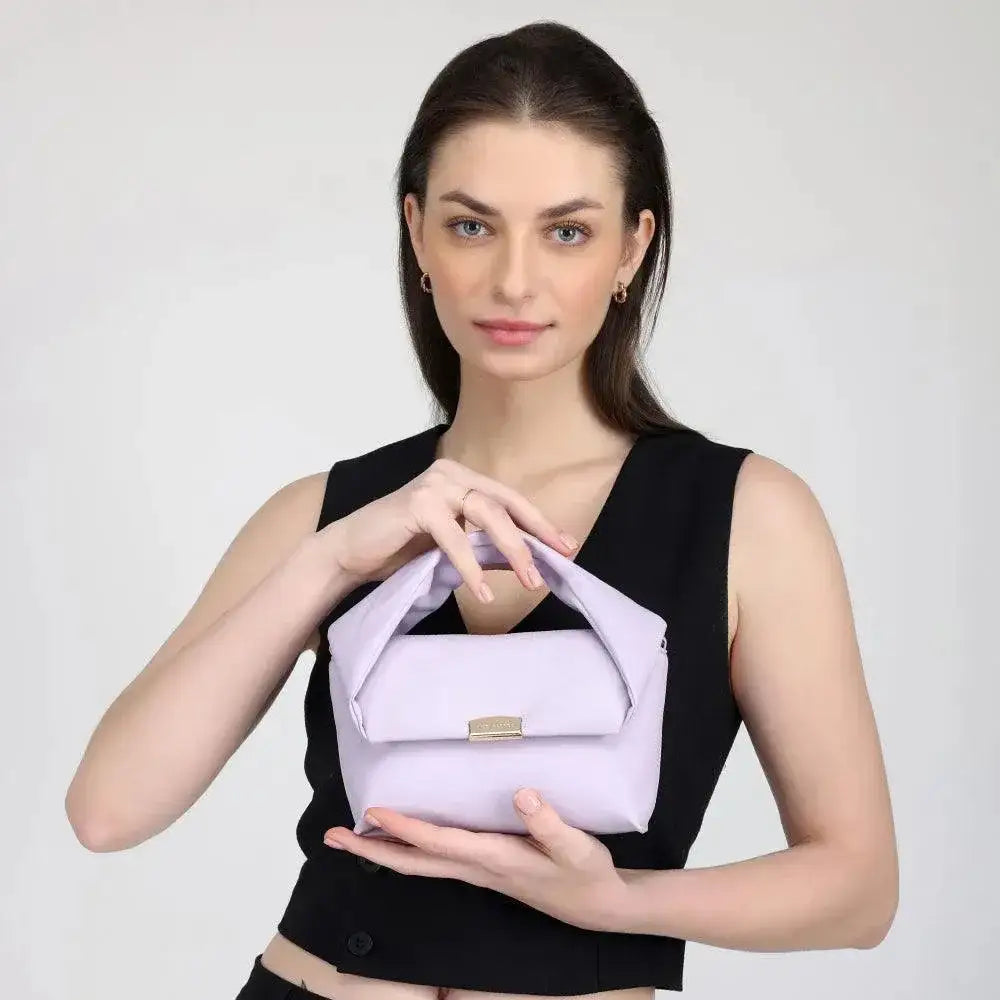 Maddie Art Lavender Satchel Bag - Lino Perros