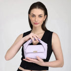 Maddie Art Lavender Satchel Bag - Lino Perros