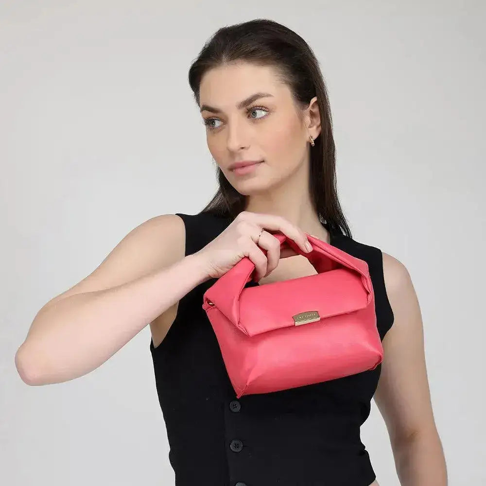 Maddie Art Fuchsia Satchel Bag - Lino Perros