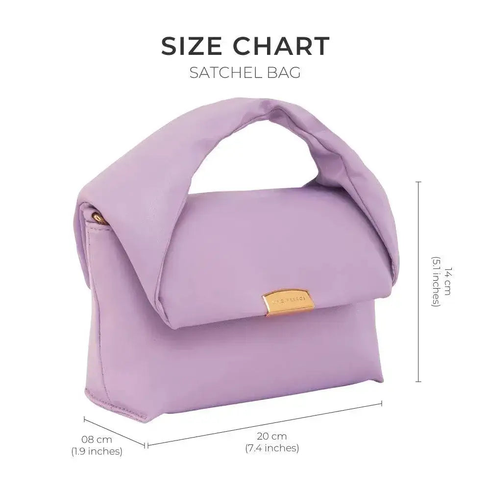 Maddie Art Lavender Satchel Bag - Lino Perros