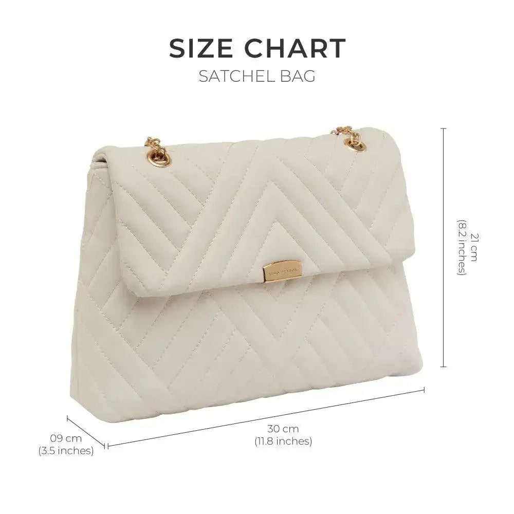 Maddie Artist White Satchel Bag - Lino Perros