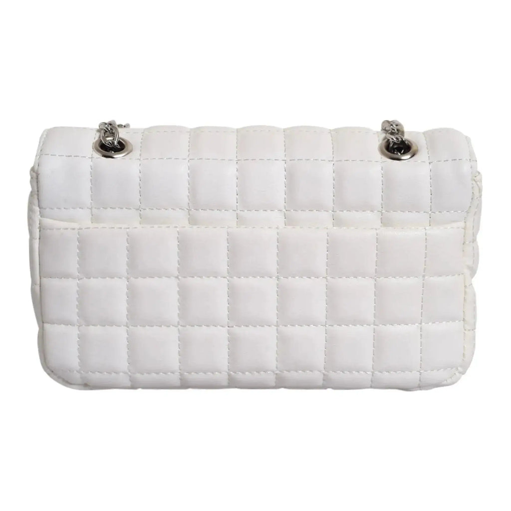 Maddie Checkered White Sling Bag - Lino Perros