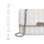 Maddie Checkered White Sling Bag - Lino Perros