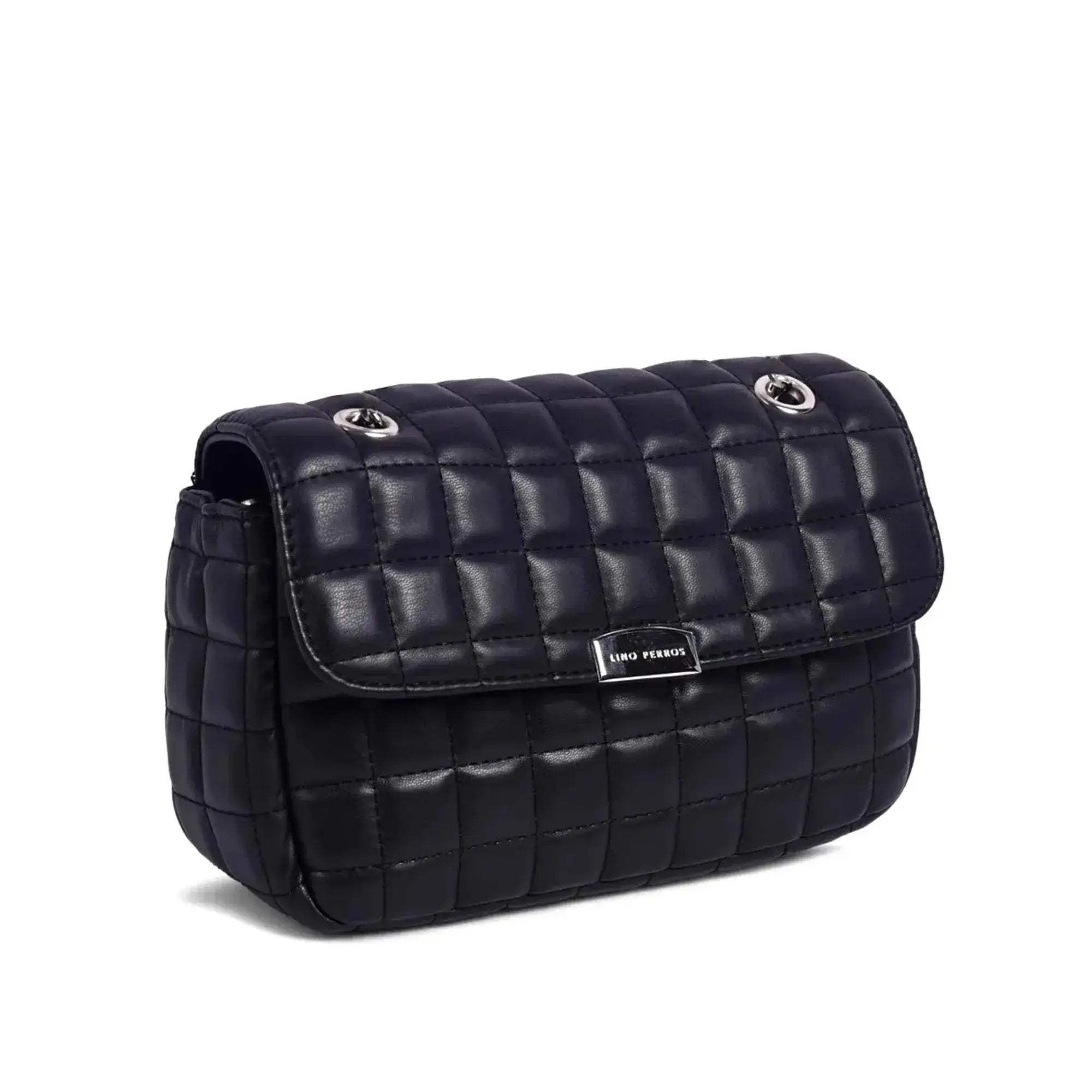 Maddie Checkered Black Sling Bag - Lino Perros