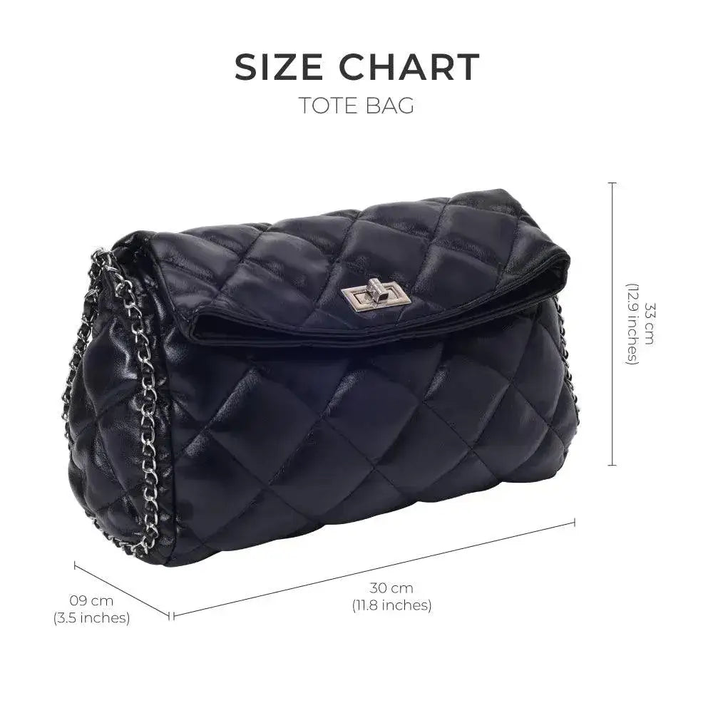 Maddie Fold Black Shoulder Bag - Lino Perros