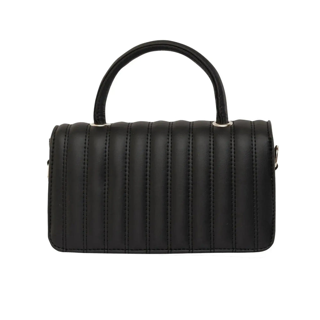 Maddie Glad Black Satchel Bag - Lino Perros