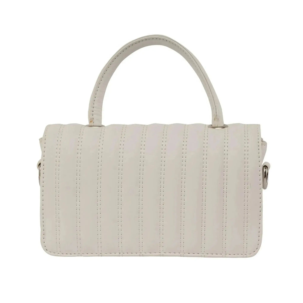 Maddie Glad White Satchel Bag - Lino Perros