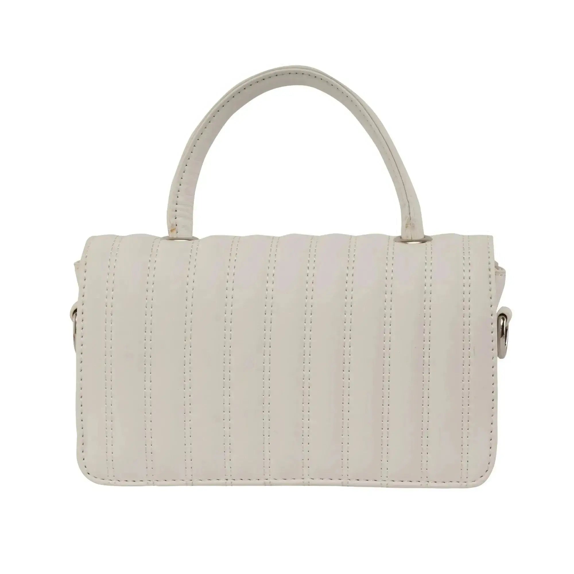 Maddie Glad White Satchel Bag - Lino Perros