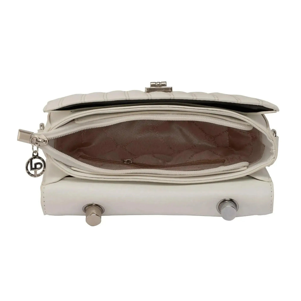Maddie Glad White Satchel Bag - Lino Perros