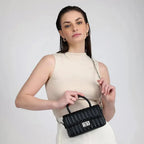 Maddie Glad Black Satchel Bag - Lino Perros