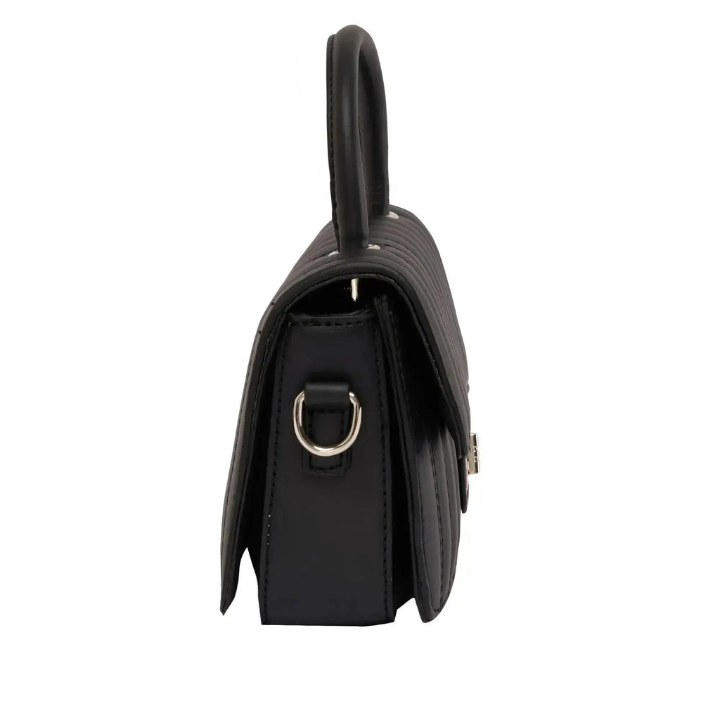 Maddie Glad Black Satchel Bag - Lino Perros