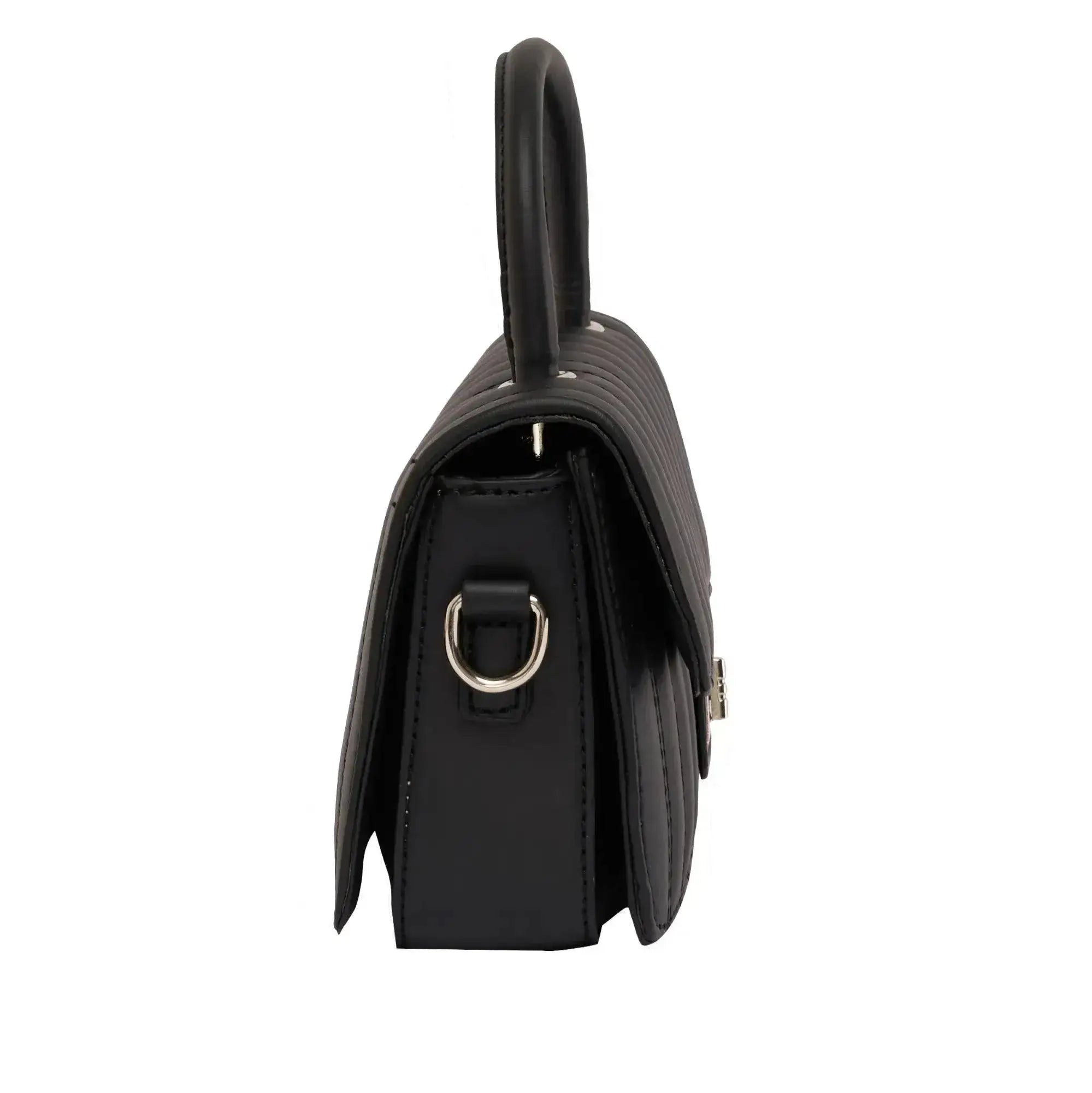 Maddie Glad Black Satchel Bag - Lino Perros