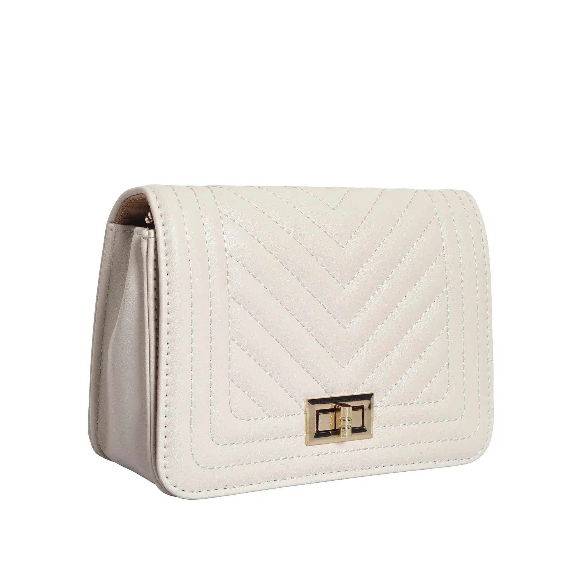 Maddie Glow Off White Sling Bag - Lino Perros