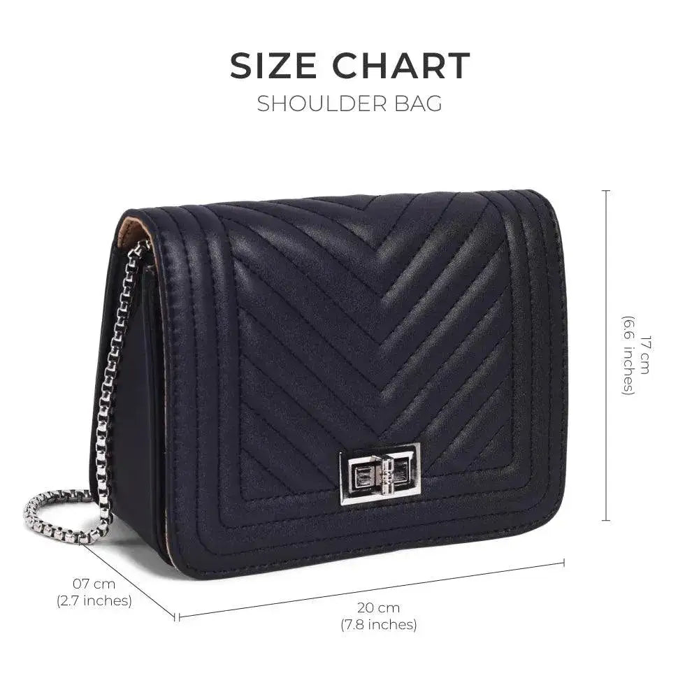 Maddie Glow Black Sling Bag - Lino Perros