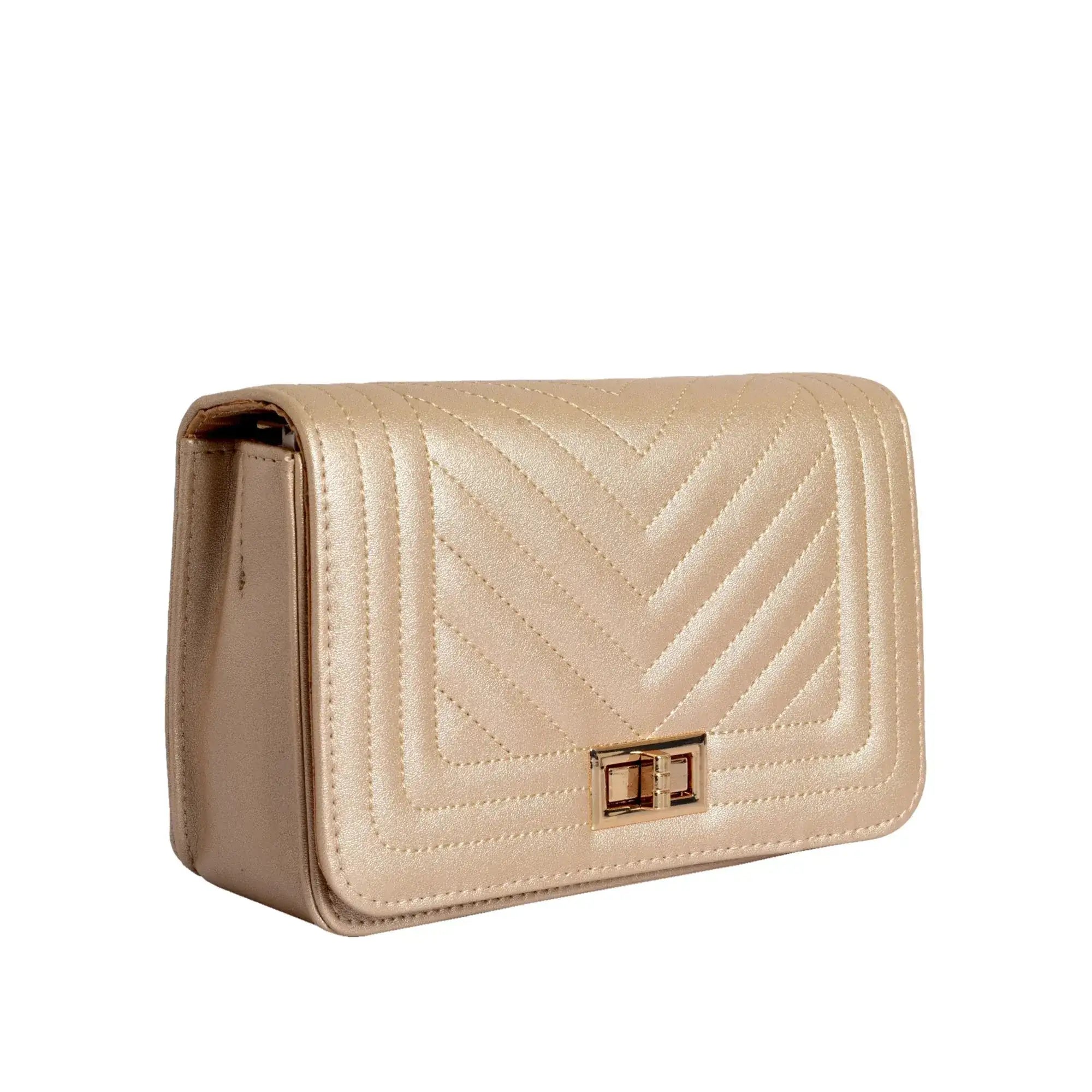 Maddie Glow Golden Sling Bag - Lino Perros