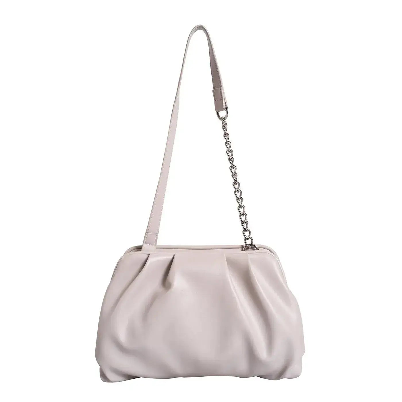Maddie Graceful Off White Shoulder Bag - Lino Perros