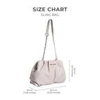 Maddie Graceful Off White Shoulder Bag - Lino Perros