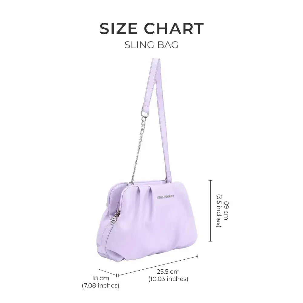 Maddie Graceful Lavender Shoulder Bag - Lino Perros