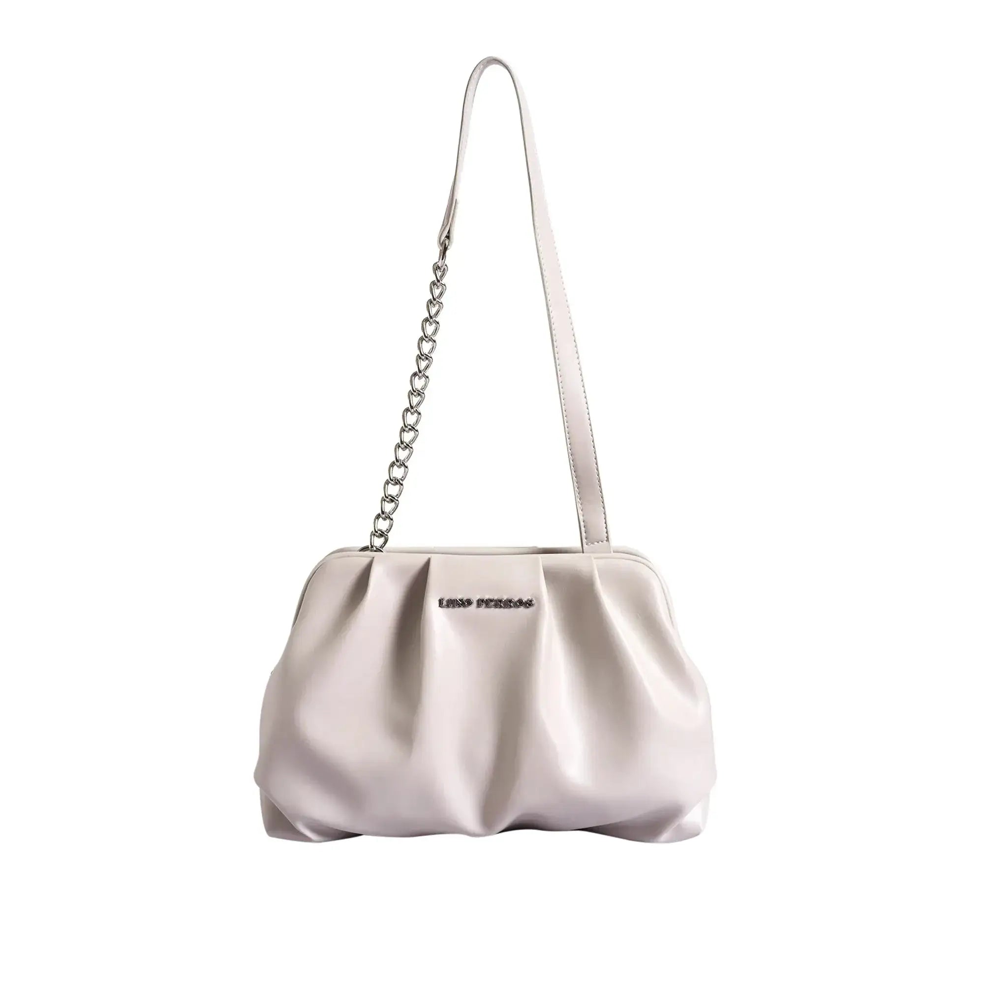 Maddie Graceful Off White Shoulder Bag - Lino Perros