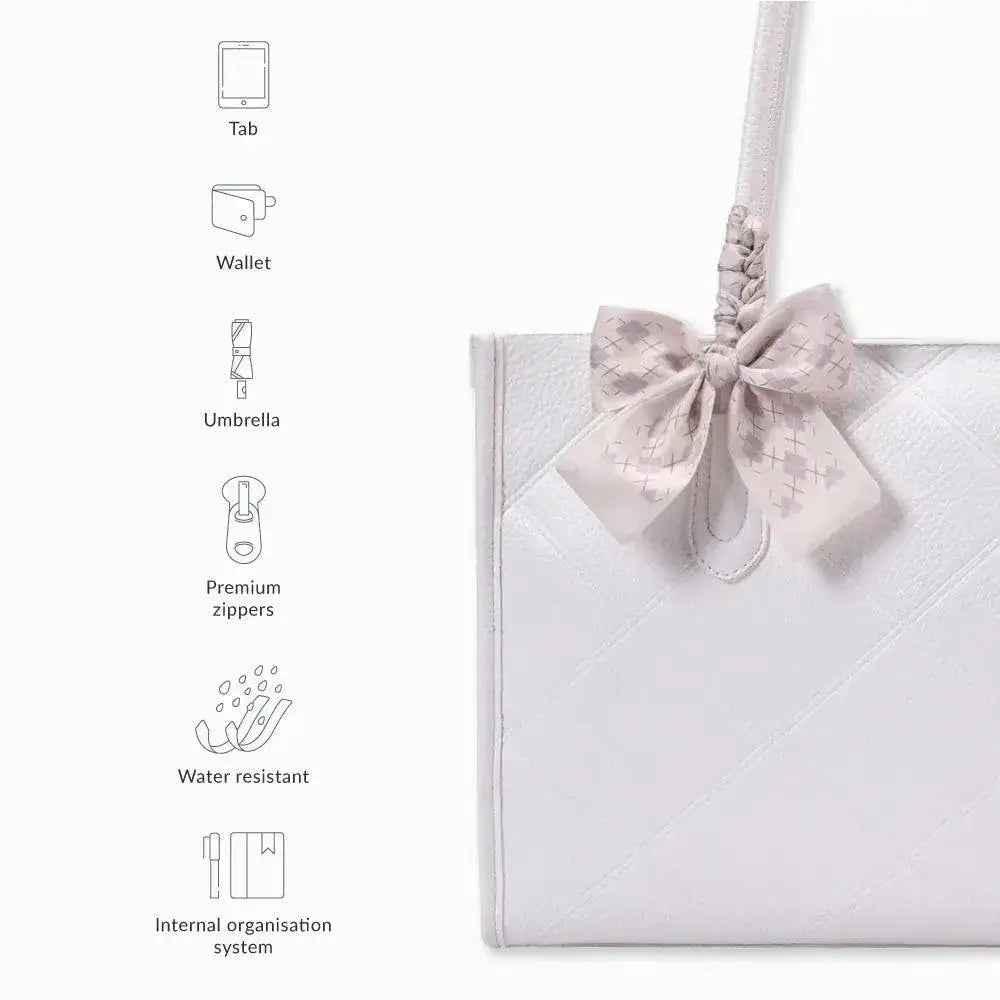 Maddie Lady White Tote bag - Lino Perros