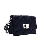 Maddie Mini Twisted Black Shoulder Bag - Lino Perros