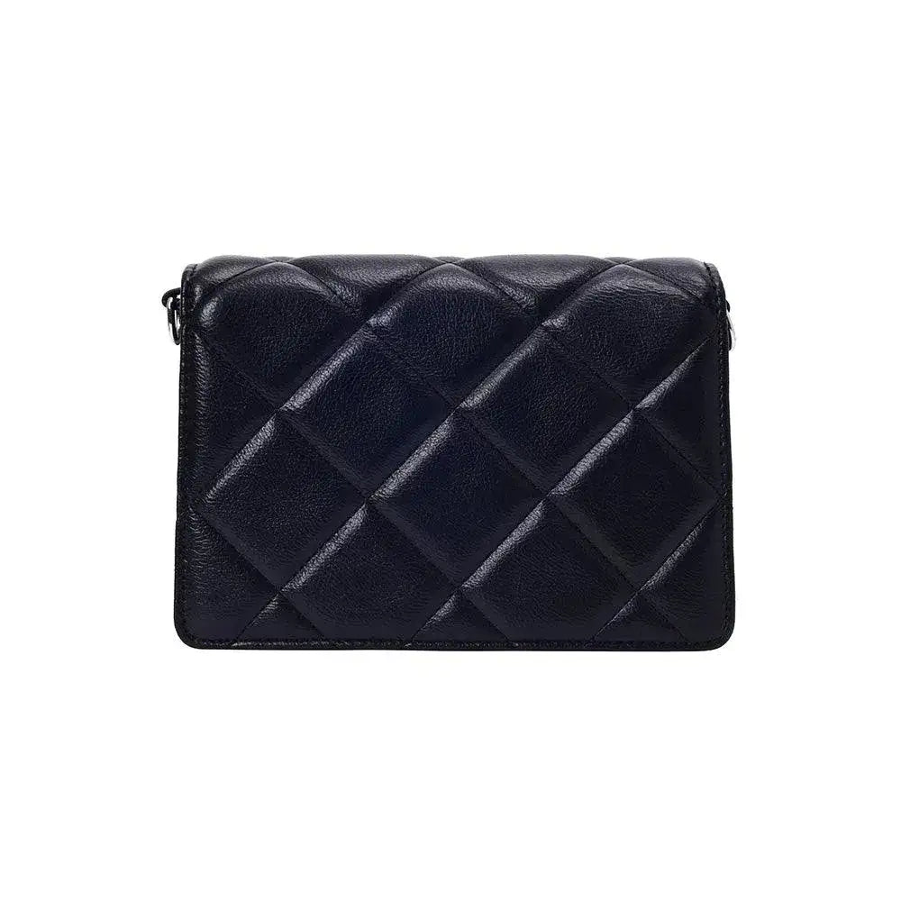 Maddie Mini Twisted Black Shoulder Bag - Lino Perros