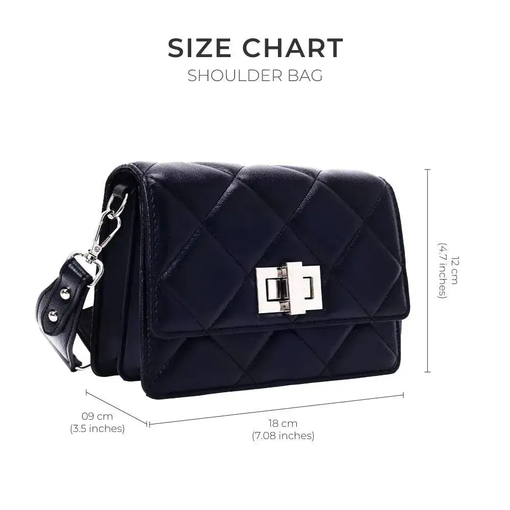 Maddie Mini Twisted Black Shoulder Bag - Lino Perros
