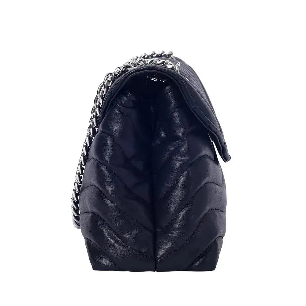 Maddie Personality Black Shoulder Bag - Lino Perros