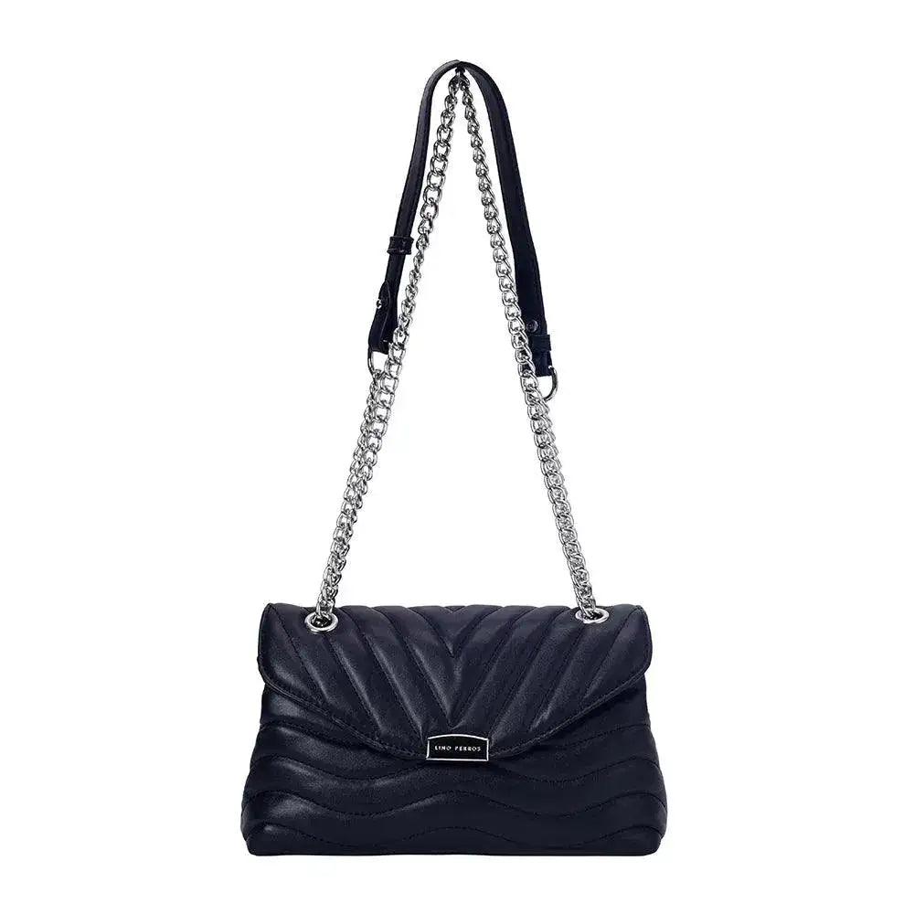 Maddie Personality Black Shoulder Bag - Lino Perros