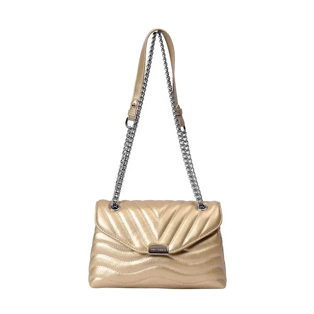 Maddie Personality Golden Shoulder Bag - Lino Perros