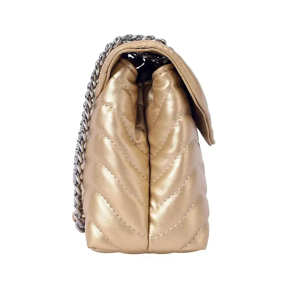 Maddie Personality Golden Shoulder Bag - Lino Perros