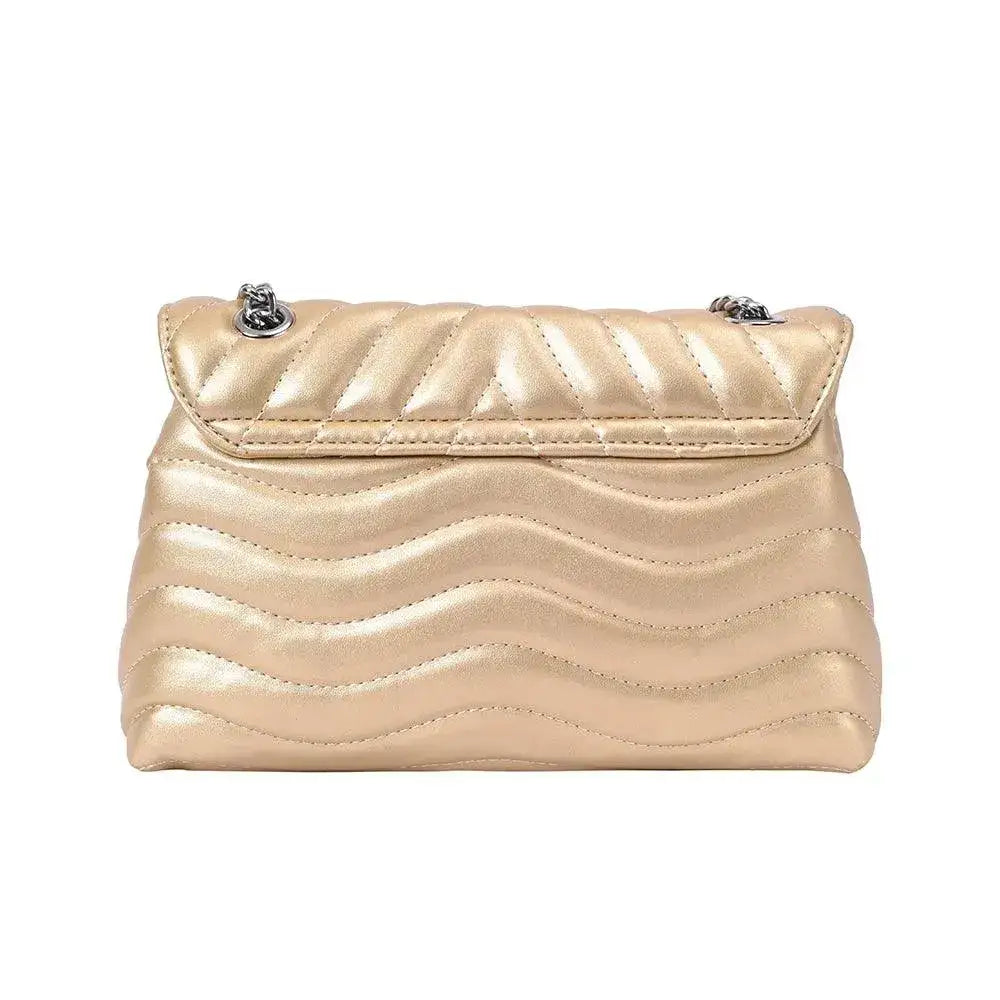 Maddie Personality Golden Shoulder Bag - Lino Perros