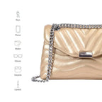 Maddie Personality Golden Shoulder Bag - Lino Perros