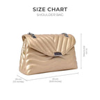 Maddie Personality Golden Shoulder Bag - Lino Perros