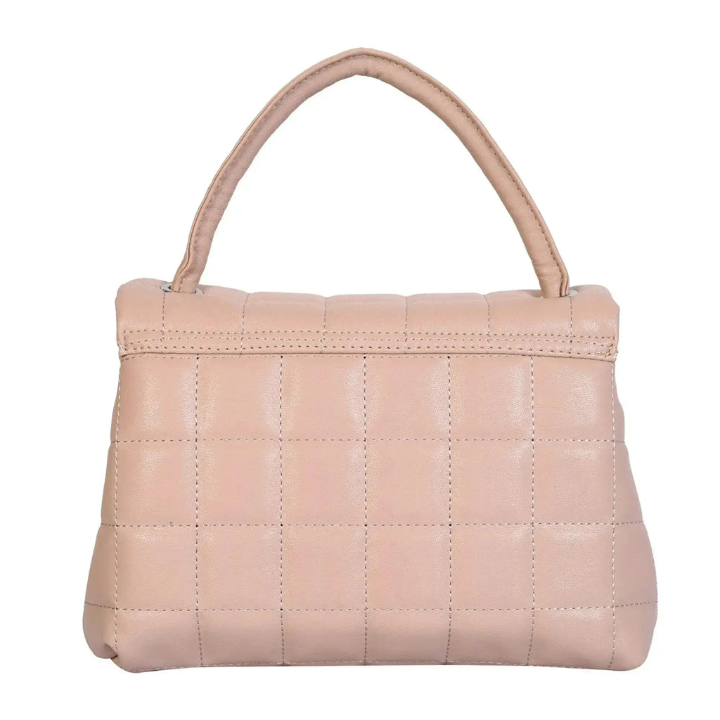 Maddie Poise Beige Satchel Bag - Lino Perros
