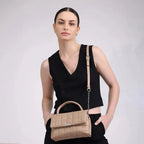 Maddie Poise Off White Satchel Bag - Lino Perros