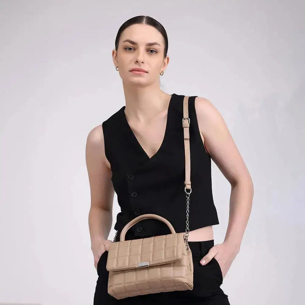 Maddie Poise Off White Satchel Bag - Lino Perros
