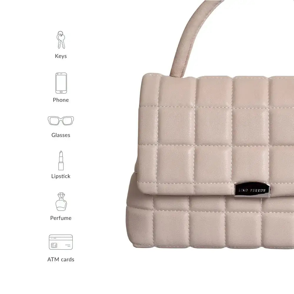 Maddie Poise Off White Satchel Bag - Lino Perros