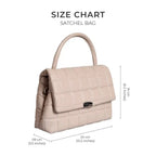 Maddie Poise Off White Satchel Bag - Lino Perros