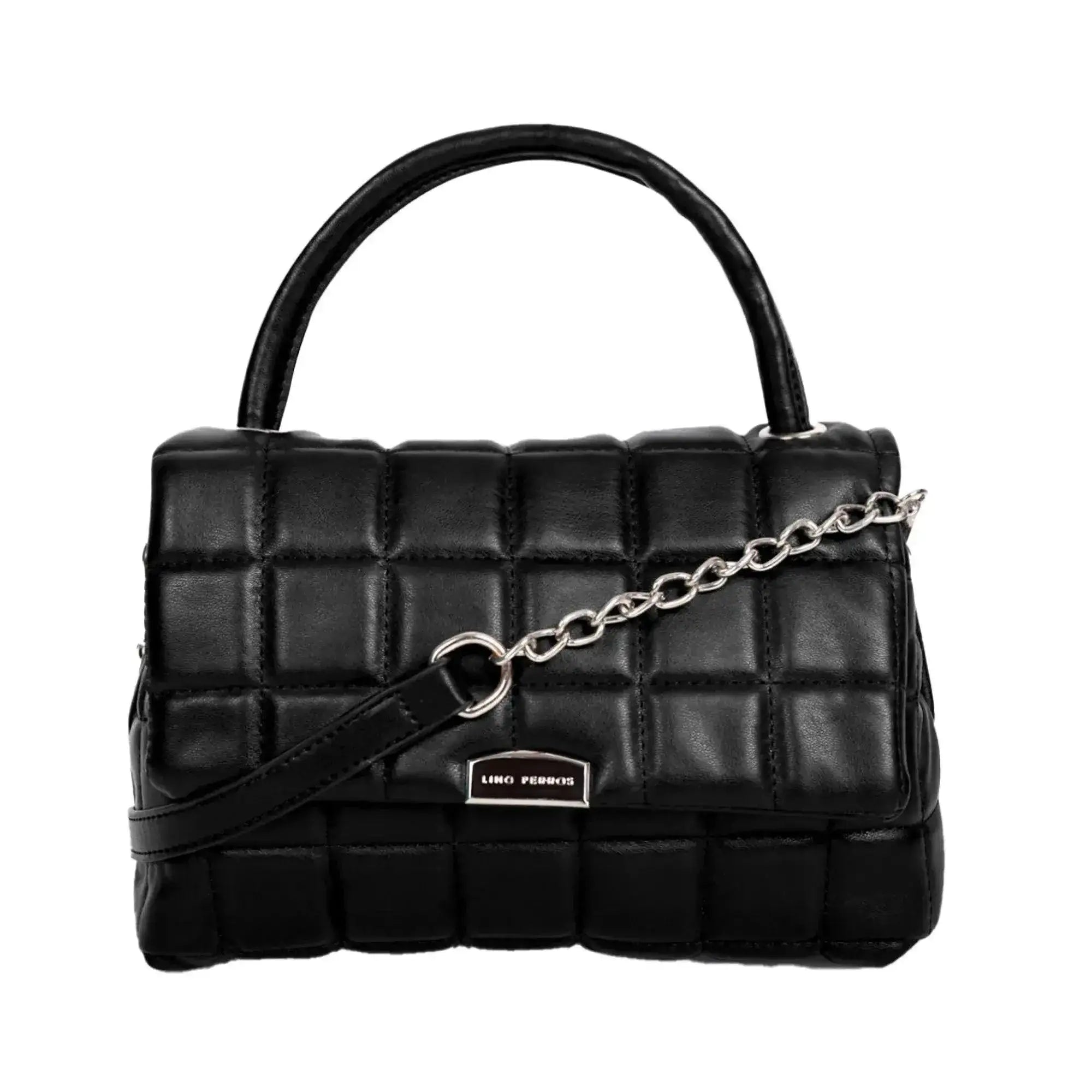 Maddie Poise Black Satchel Bag - Lino Perros