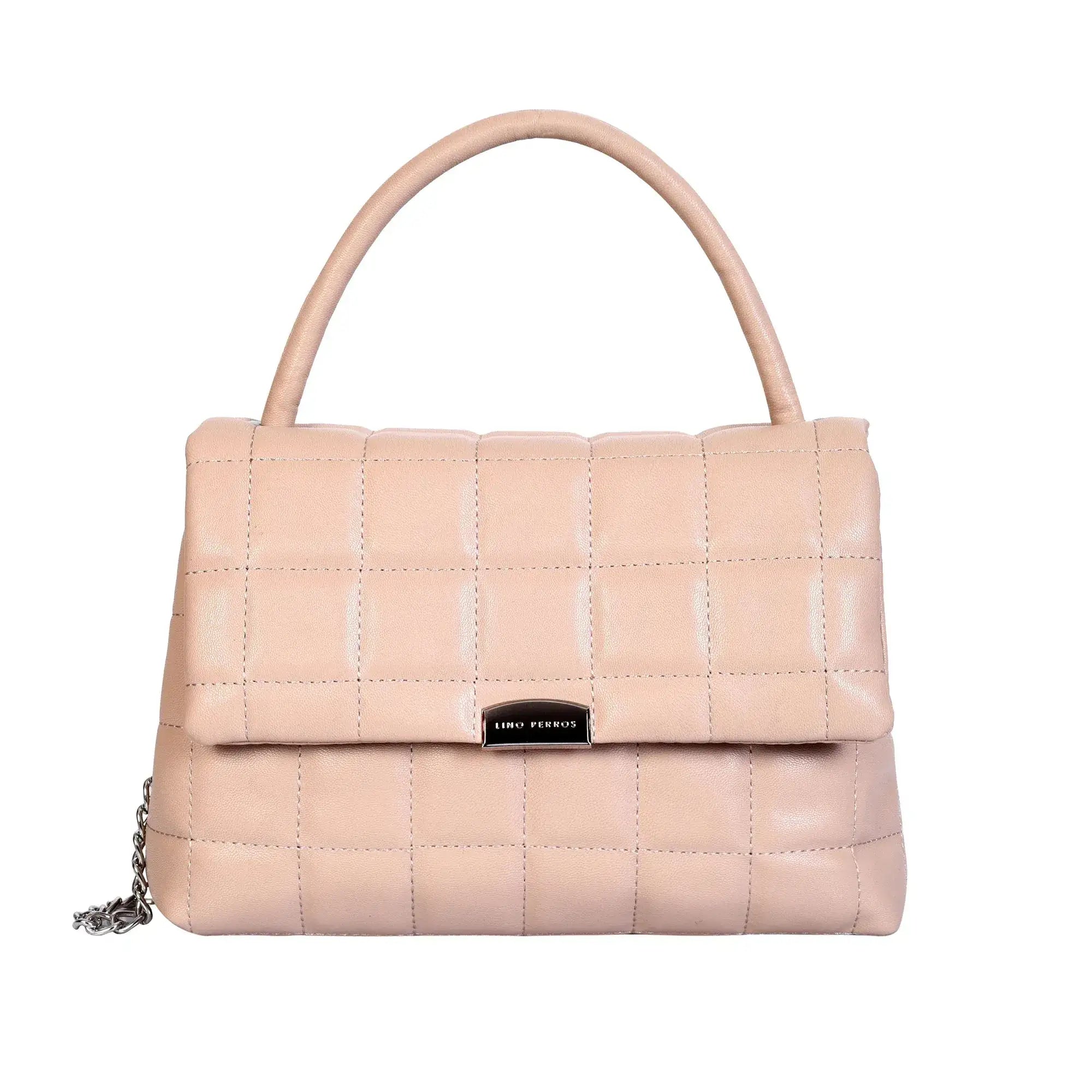 Maddie Poise Beige Satchel Bag - Lino Perros