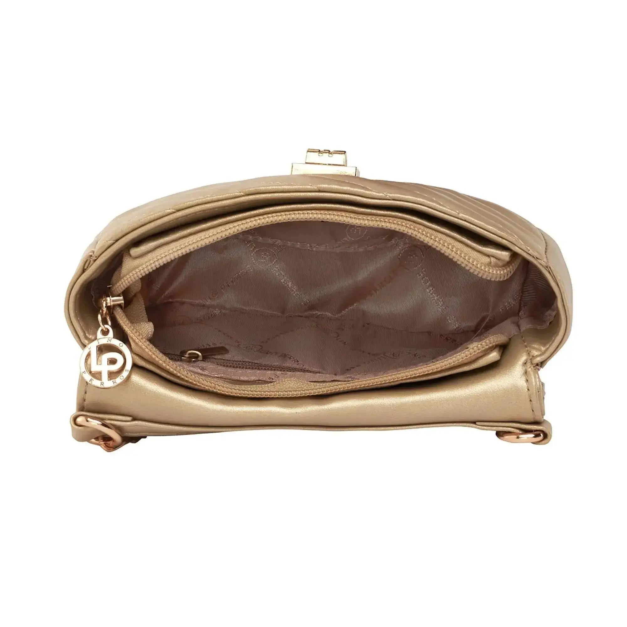 Maddie Popular Mini Golden Shoulder Bag - Lino Perros