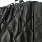 Maddie Quilted  Black Tote Bag - Lino Perros