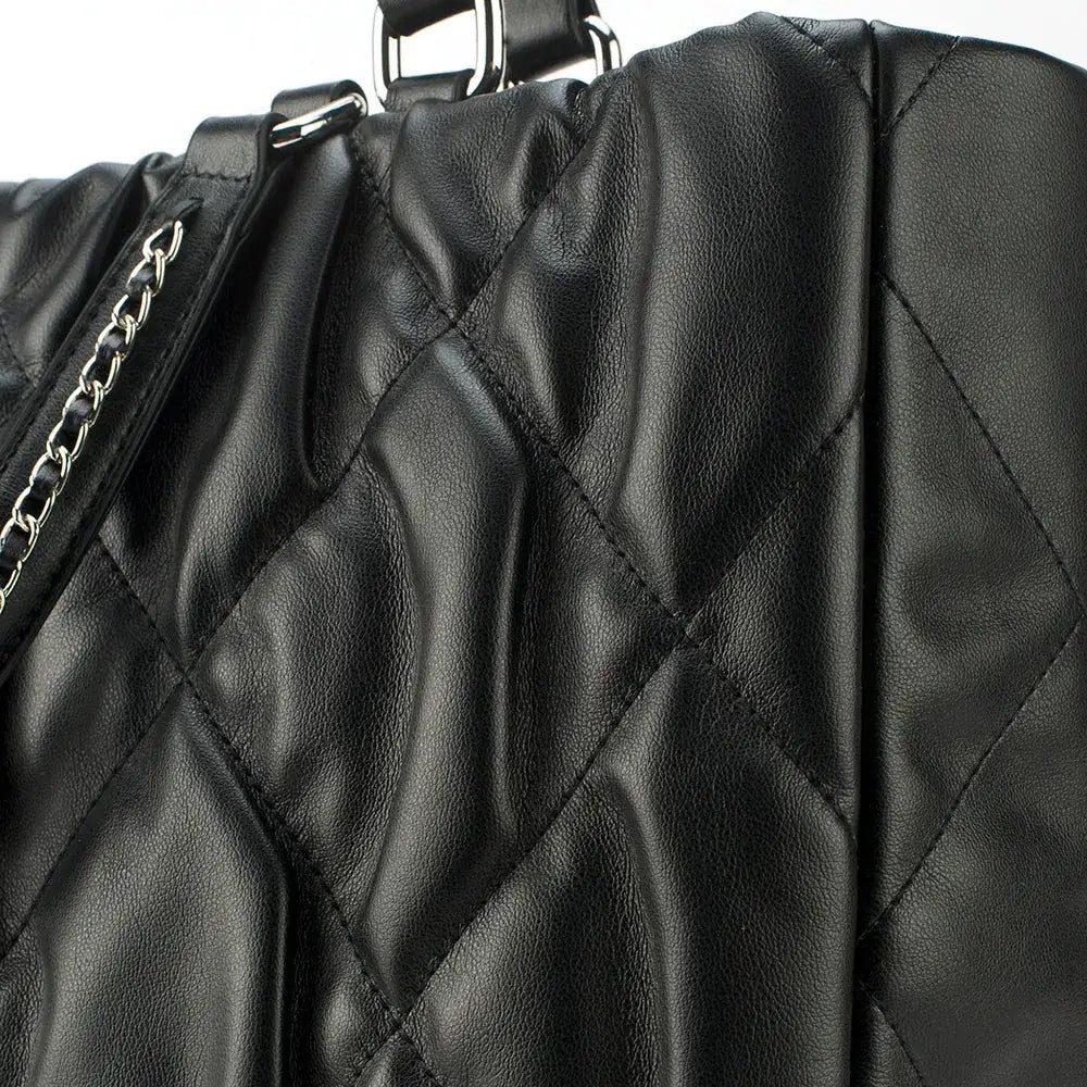 Maddie Quilted  Black Tote Bag - Lino Perros