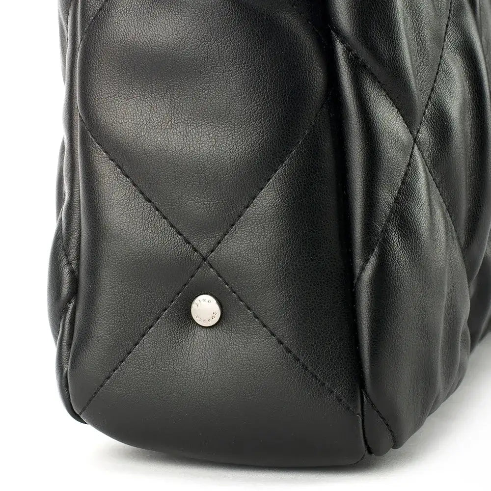 Maddie Quilted  Black Tote Bag - Lino Perros