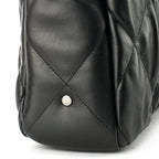 Maddie Quilted  Black Tote Bag - Lino Perros