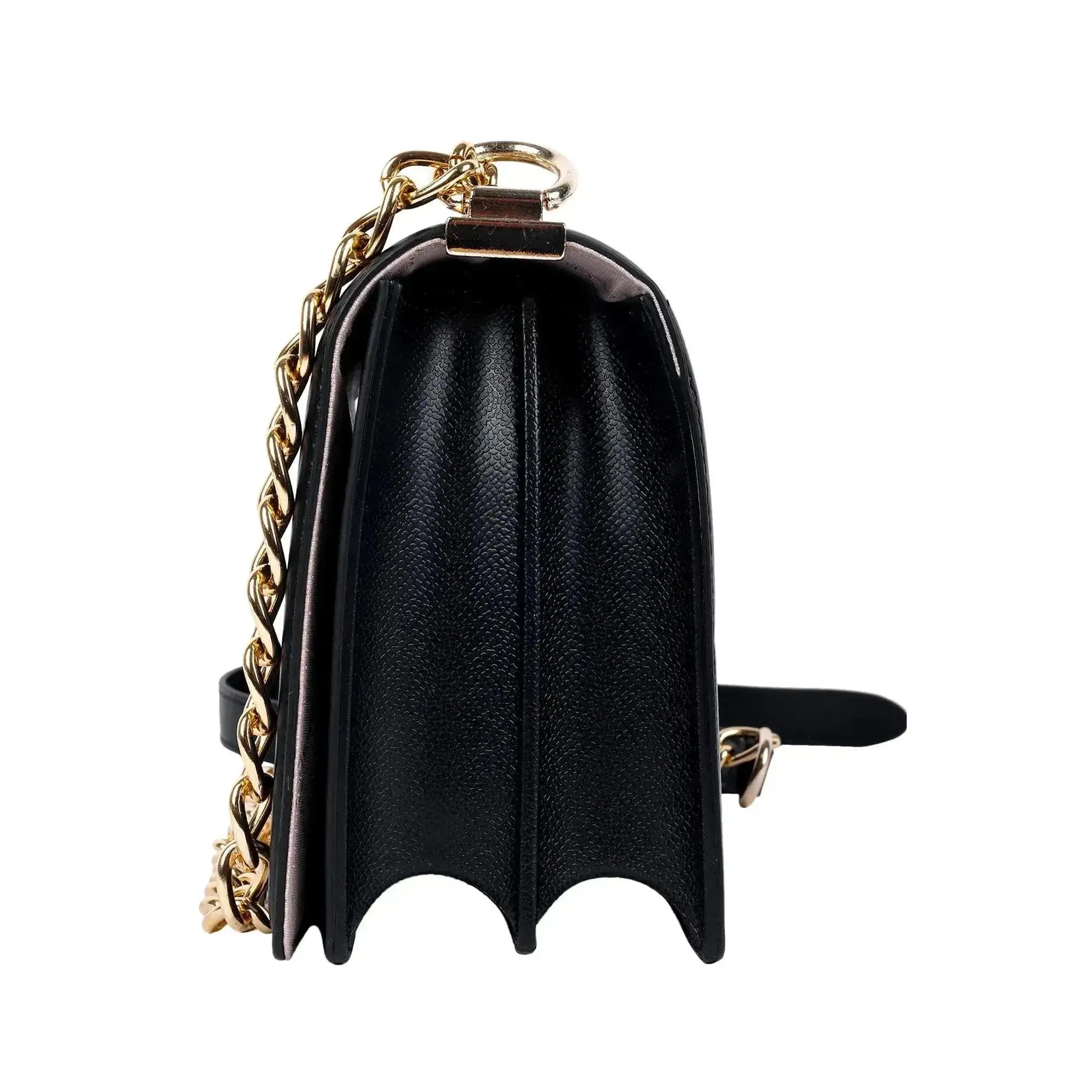 Maddie Revolution Black Shoulder Bag - Lino Perros